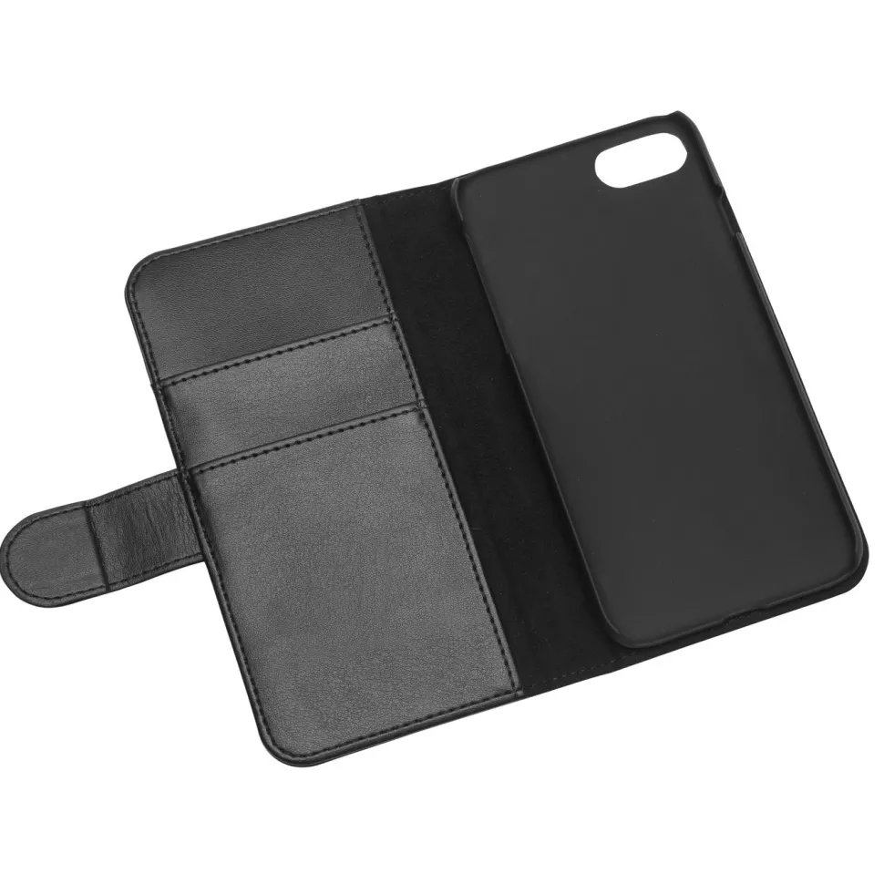 Linocell Mobilplånbok för iPhone 6, 6s, 7, 8 och SE Svart