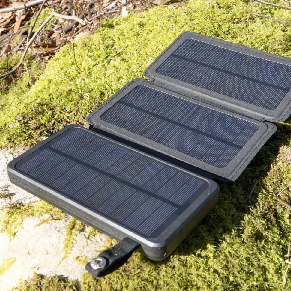 Linocell Powerbank med solcellsladdning 16000 mAh