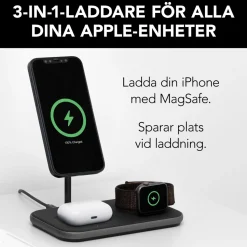 Linocell Premium 3-i-1-laddstation med MagSafe-kompatibilitet