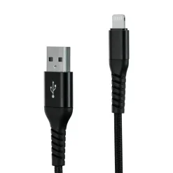 Linocell Premium Kevlar Lightning-kabel 2 m Svart