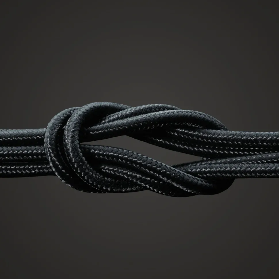 Linocell Premium Kevlar Lightning-kabel 2 m Svart