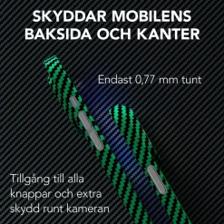 Linocell Premium Kevlar Tåligt skal för iPhone 13 Pro Max Grön