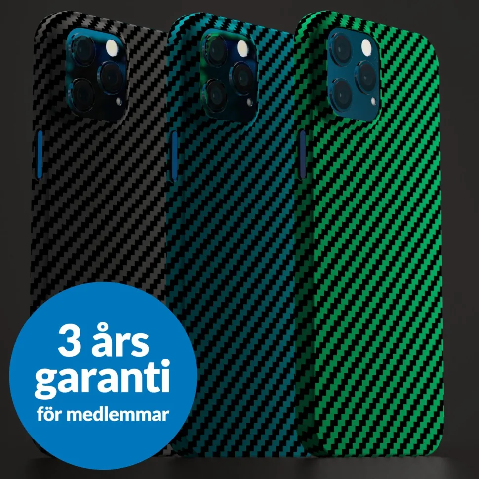 Linocell Premium Kevlar Tåligt skal för iPhone 12 Pro Max Svart