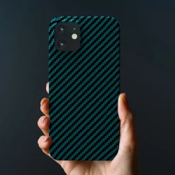 Linocell Premium Kevlar Tåligt skal för iPhone 12 Mini Blå