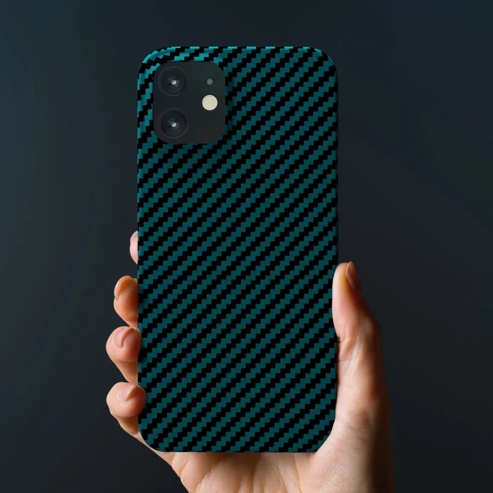 Linocell Premium Kevlar Tåligt skal för iPhone 12 Mini Blå