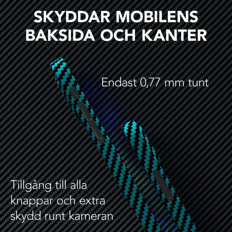 Linocell Premium Kevlar Tåligt skal för iPhone 12 Mini Blå