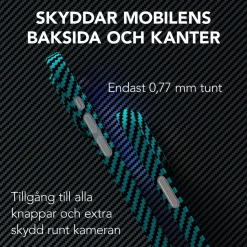 Linocell Premium Kevlar Tåligt skal för iPhone 13 Pro Blå