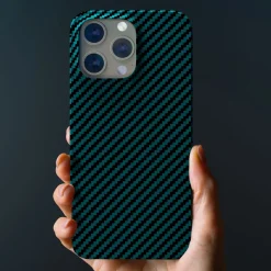 Linocell Premium Kevlar Tåligt skal för iPhone 13 Pro Blå