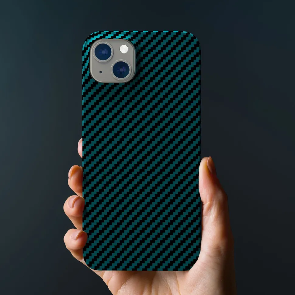 Linocell Premium Kevlar Tåligt skal för iPhone 13 Blå