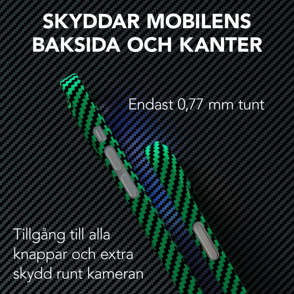 Linocell Premium Kevlar Tåligt skal för iPhone 13 Grön