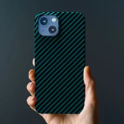 Linocell Premium Kevlar Tåligt skal för iPhone 13 Mini Blå