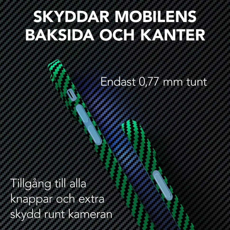 Linocell Premium Kevlar Tåligt skal för iPhone 13 Mini Grön