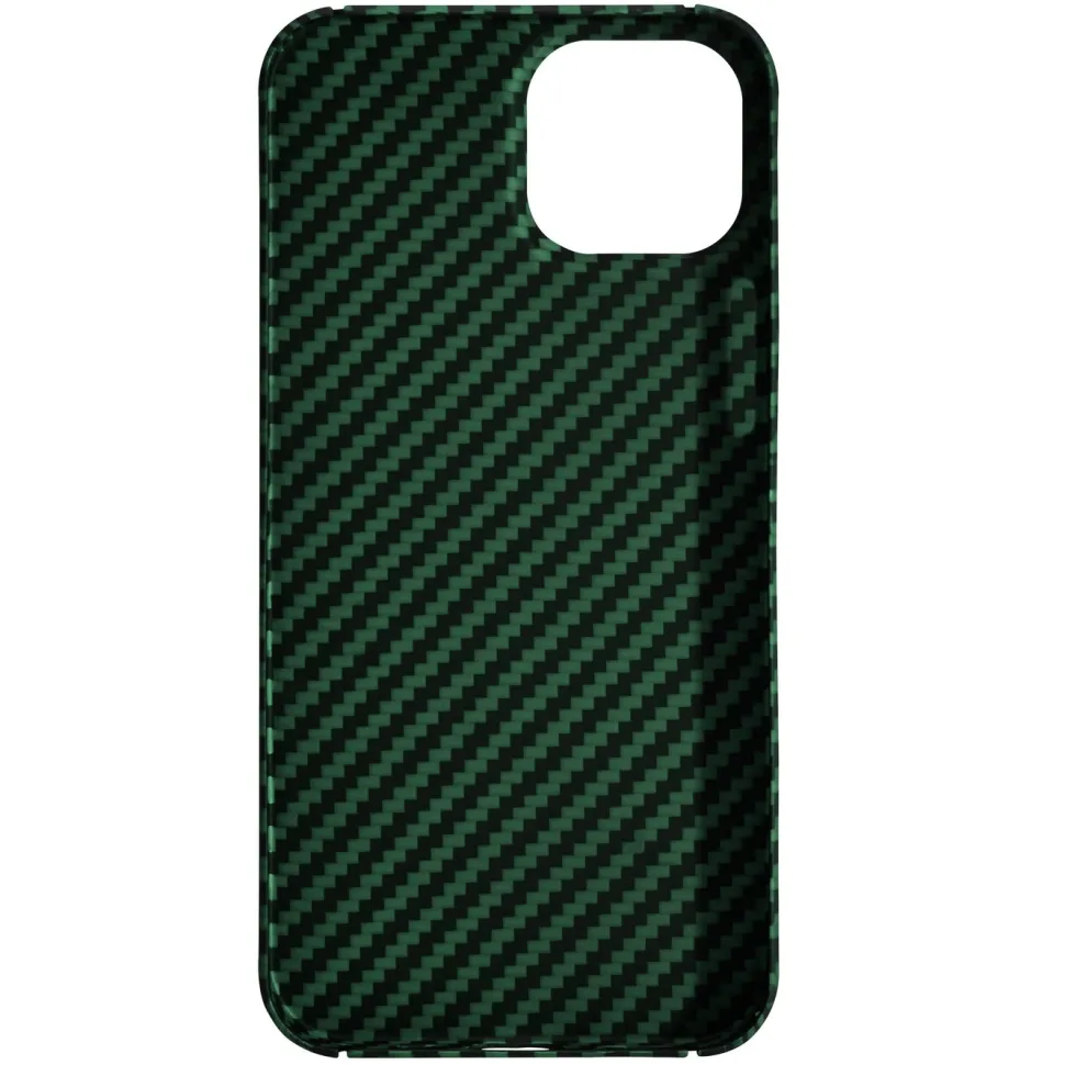 Linocell Premium Kevlar Tåligt skal för iPhone 13 Mini Grön