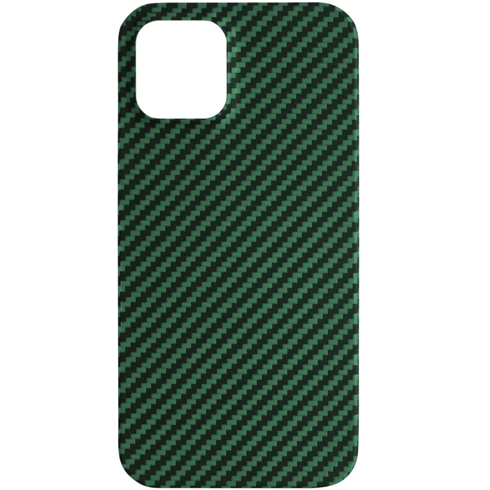 Linocell Premium Kevlar Tåligt skal för iPhone 12 & 12 Pro Grön