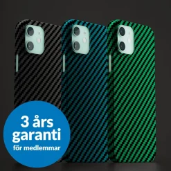 Linocell Premium Kevlar Tåligt skal för iPhone 12 & 12 Pro Grön