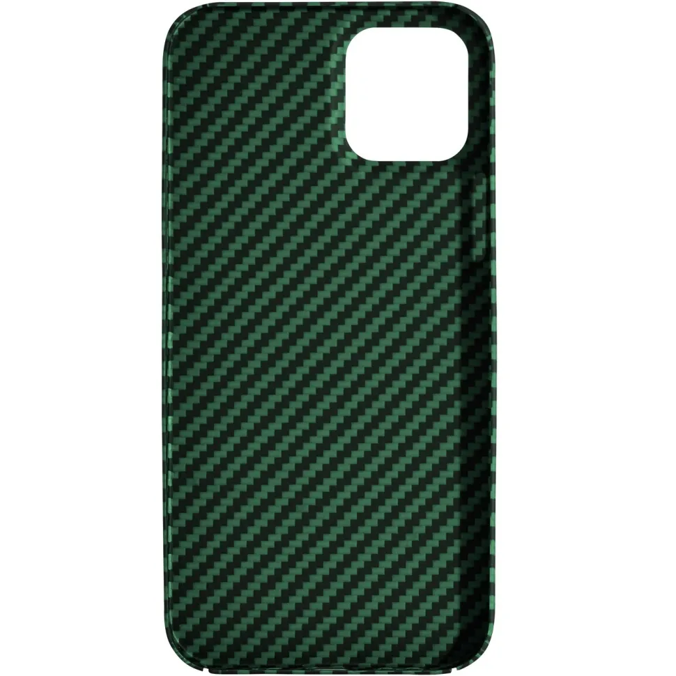 Linocell Premium Kevlar Tåligt skal för iPhone 12 & 12 Pro Grön