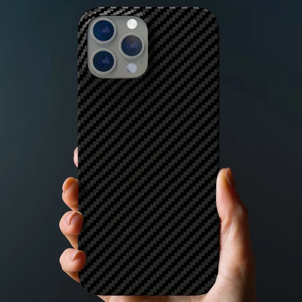Linocell Premium Kevlar Tåligt skal för iPhone 13 Pro Max Svart