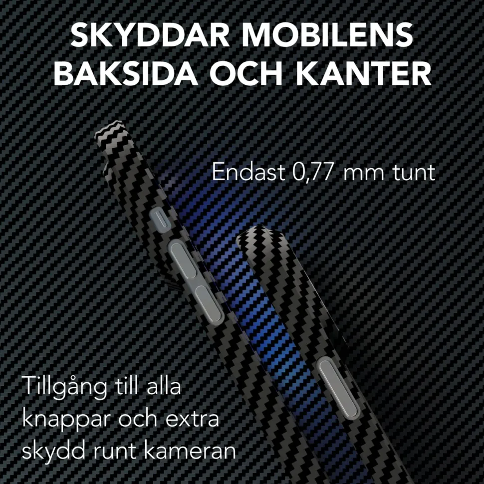 Linocell Premium Kevlar Tåligt skal för iPhone 13 Pro Max Svart