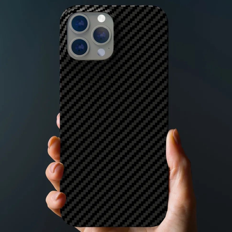 Linocell Premium Kevlar Tåligt skal för iPhone 13 Pro Max Svart