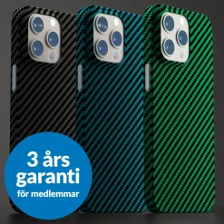 Linocell Premium Kevlar Tåligt skal för iPhone 13 Pro Max Svart
