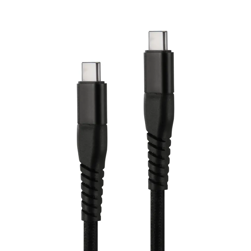 Linocell Premium Kevlar USB-C 3.2-kabel Svart 2 m