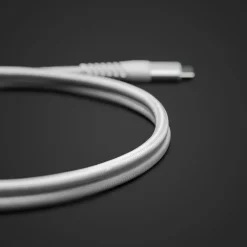 Linocell Premium Kevlar USB-C 3.2-kabel Vit 1 m