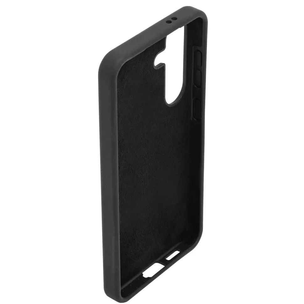 Linocell Rubber Case för Galaxy S24 Svart