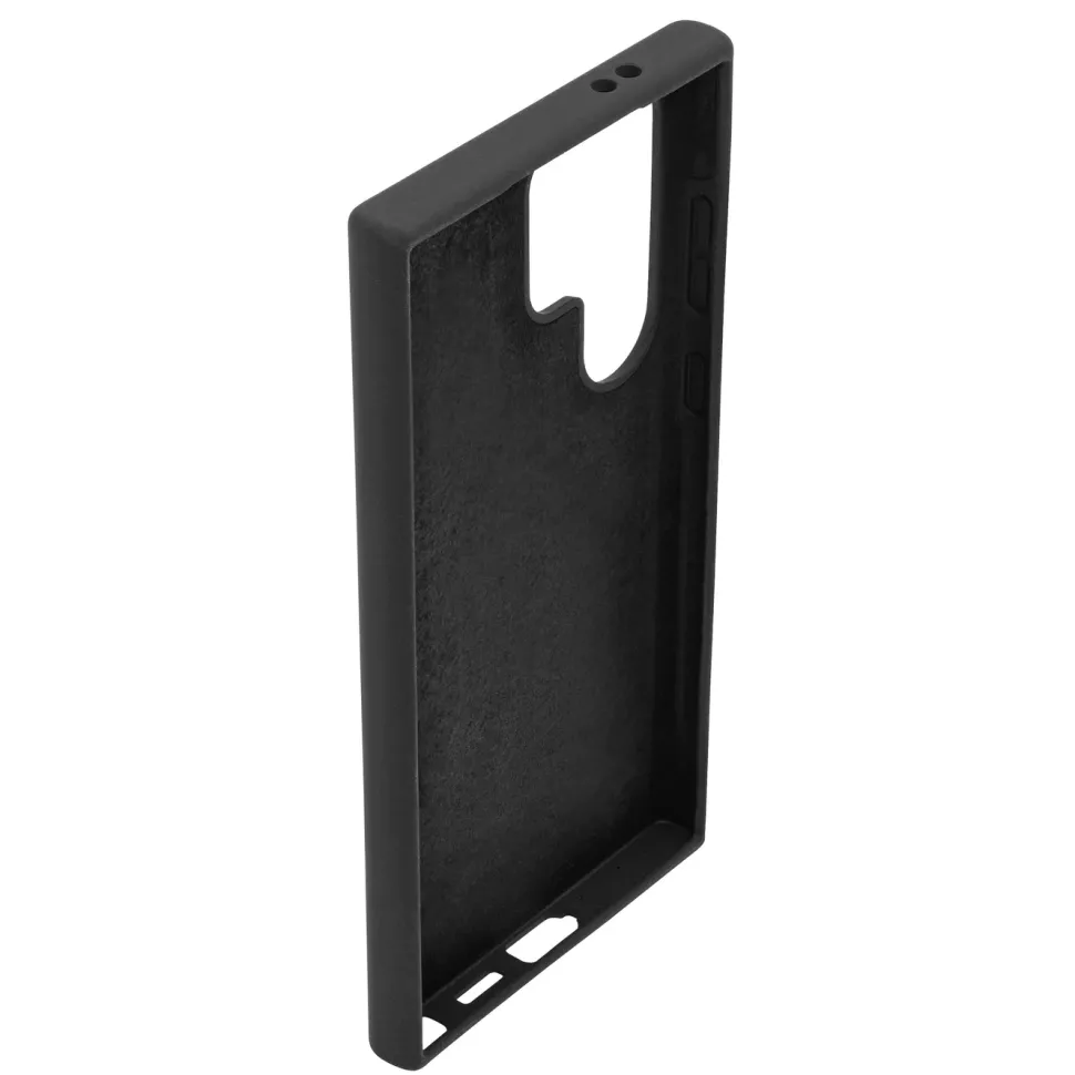 Linocell Rubber Case för Galaxy S24 Ultra Svart