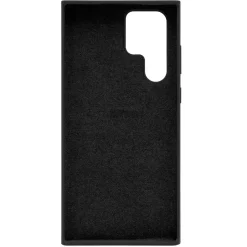 Linocell Rubber Case för Galaxy S22 Ultra Svart