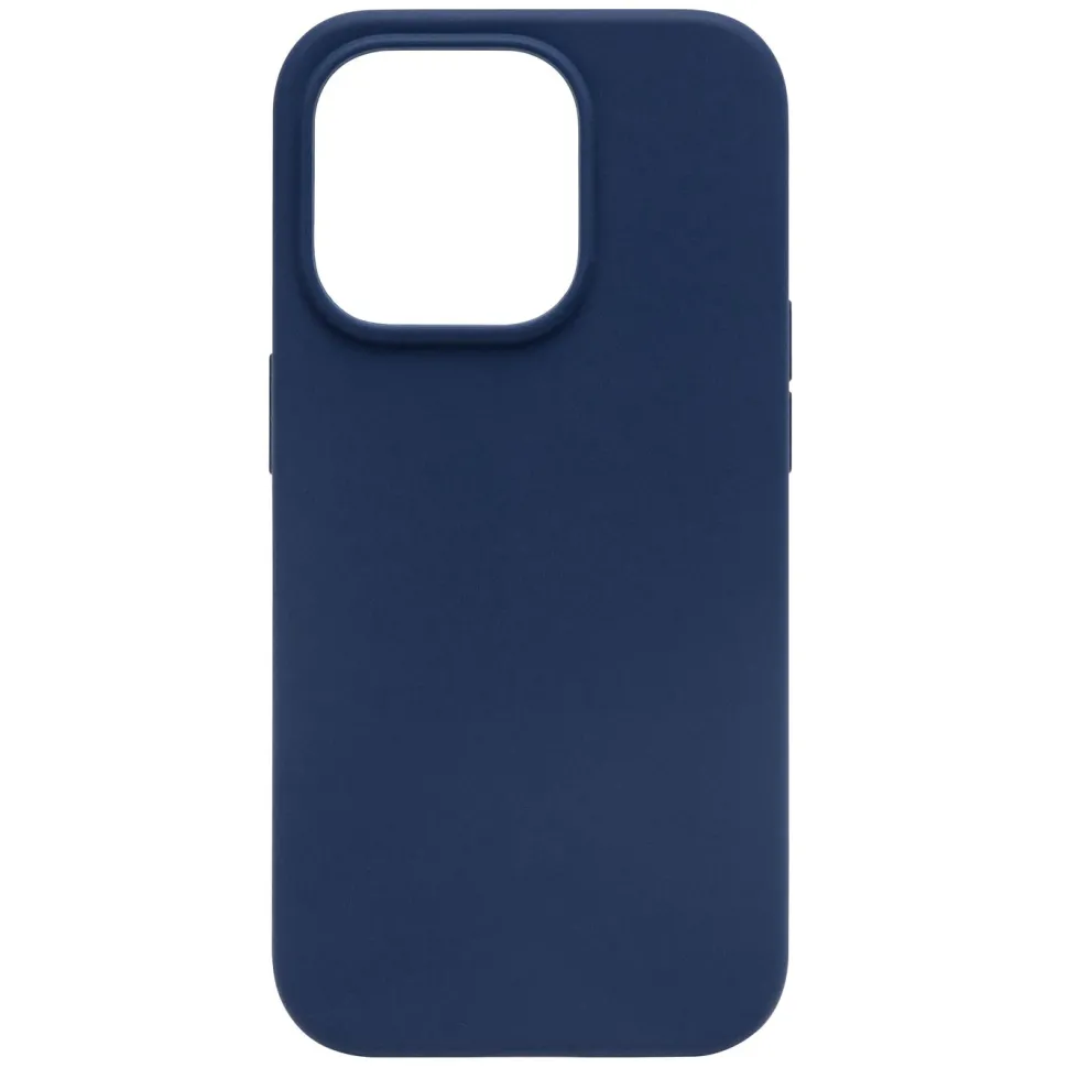 Linocell Rubber case för iPhone 15 Pro Blå