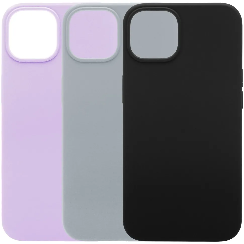 Linocell Rubber Case för iPhone 13 Grå