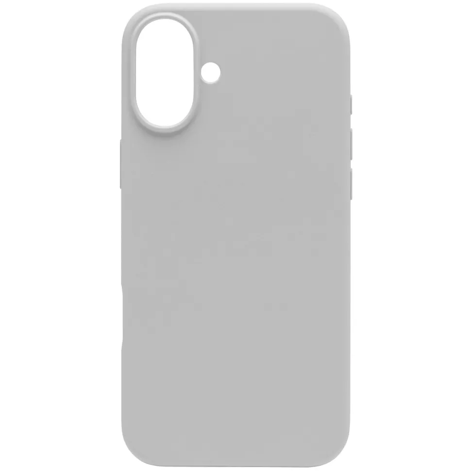 Linocell Rubber case för iPhone 16 Plus Grå