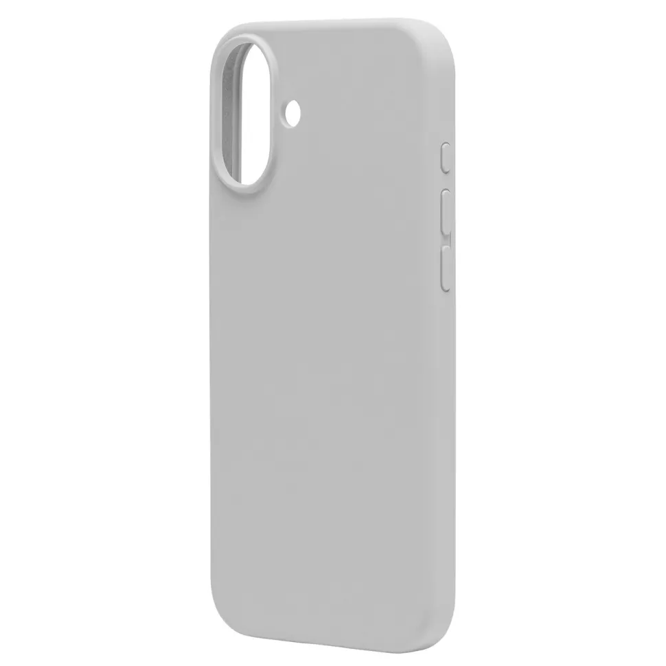 Linocell Rubber case för iPhone 16 Plus Grå
