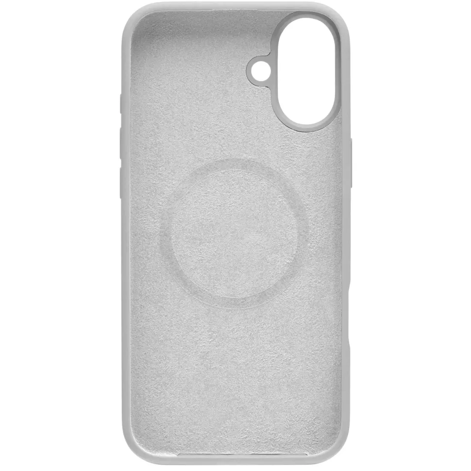 Linocell Rubber case för iPhone 16 Plus Grå