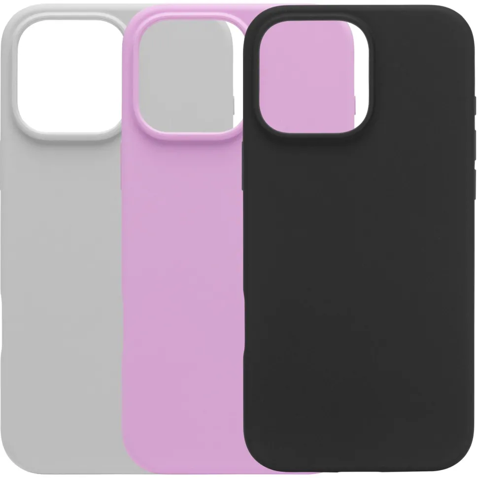 Linocell Rubber case för iPhone 16 Pro Max Rosa