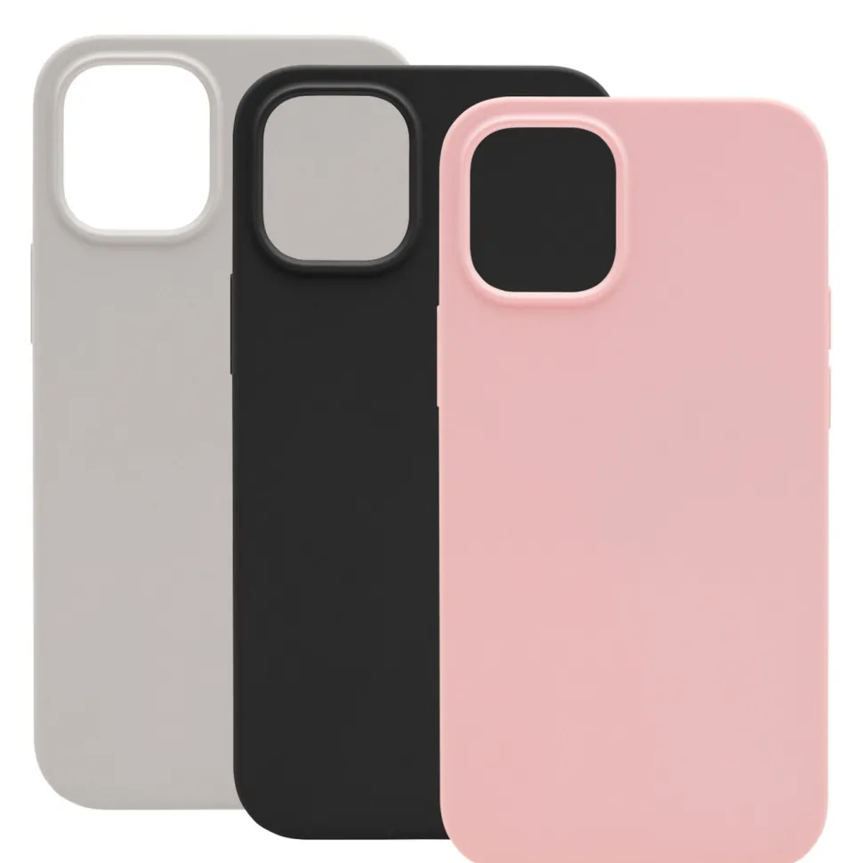 Linocell Rubber Case iPhone 12 Mini Grå
