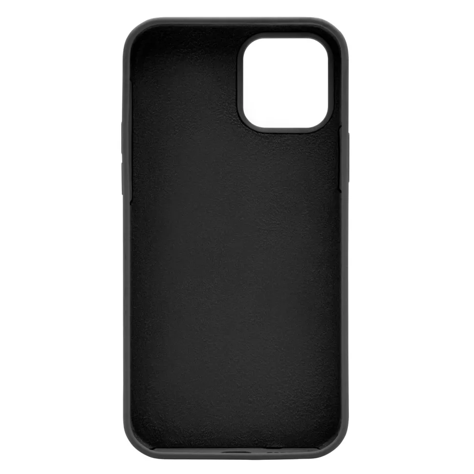 Linocell Rubber Case iPhone 12 och 12 Pro Svart