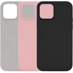 Linocell Rubber Case iPhone 12 och 12 Pro Svart