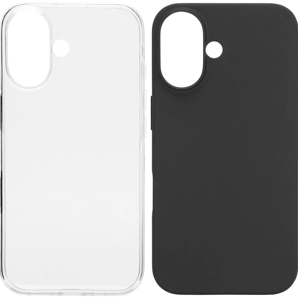 Linocell Second skin för iPhone 16 Transparent