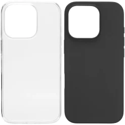 Linocell Second skin för iPhone 16 Pro Svart