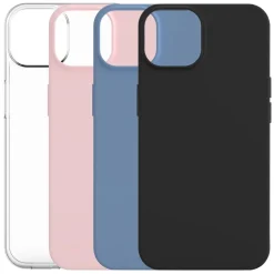 Linocell Second skin för iPhone 13, 14, 16e och 17e Svart