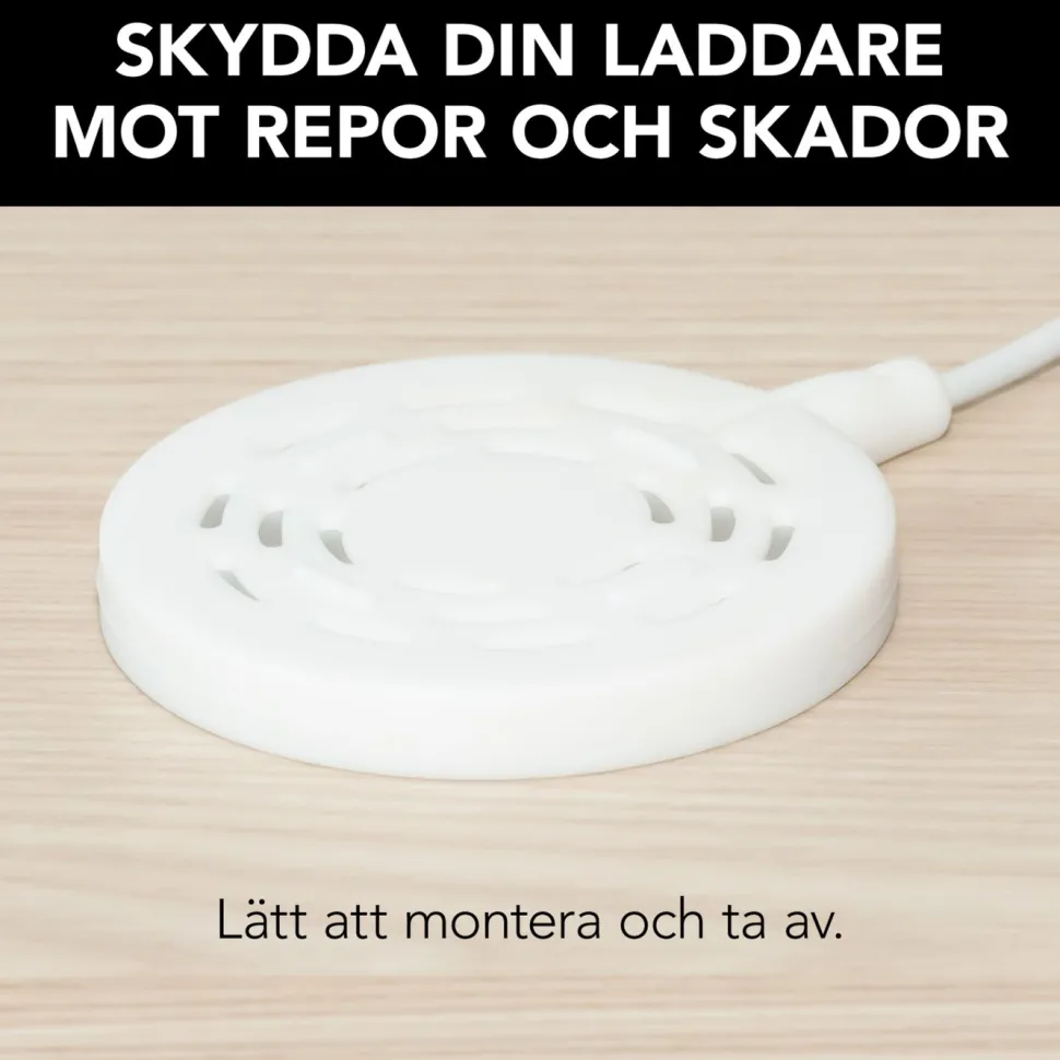 Linocell Silikonskydd för Magsafe-laddare Vit