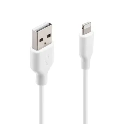 Linocell USB-A till Lightning-kabel Vit 0,1 m