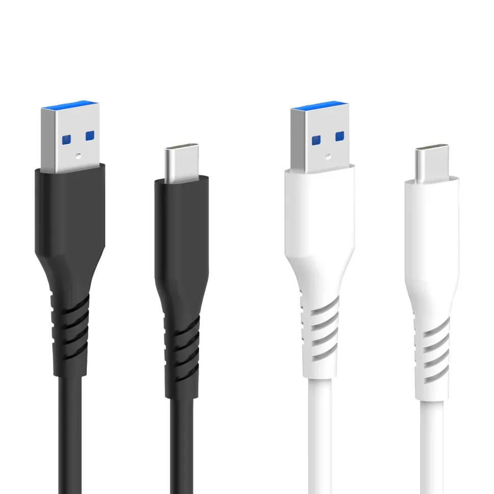 Linocell USB-A till USB-C-kabel Svart 0,5 m