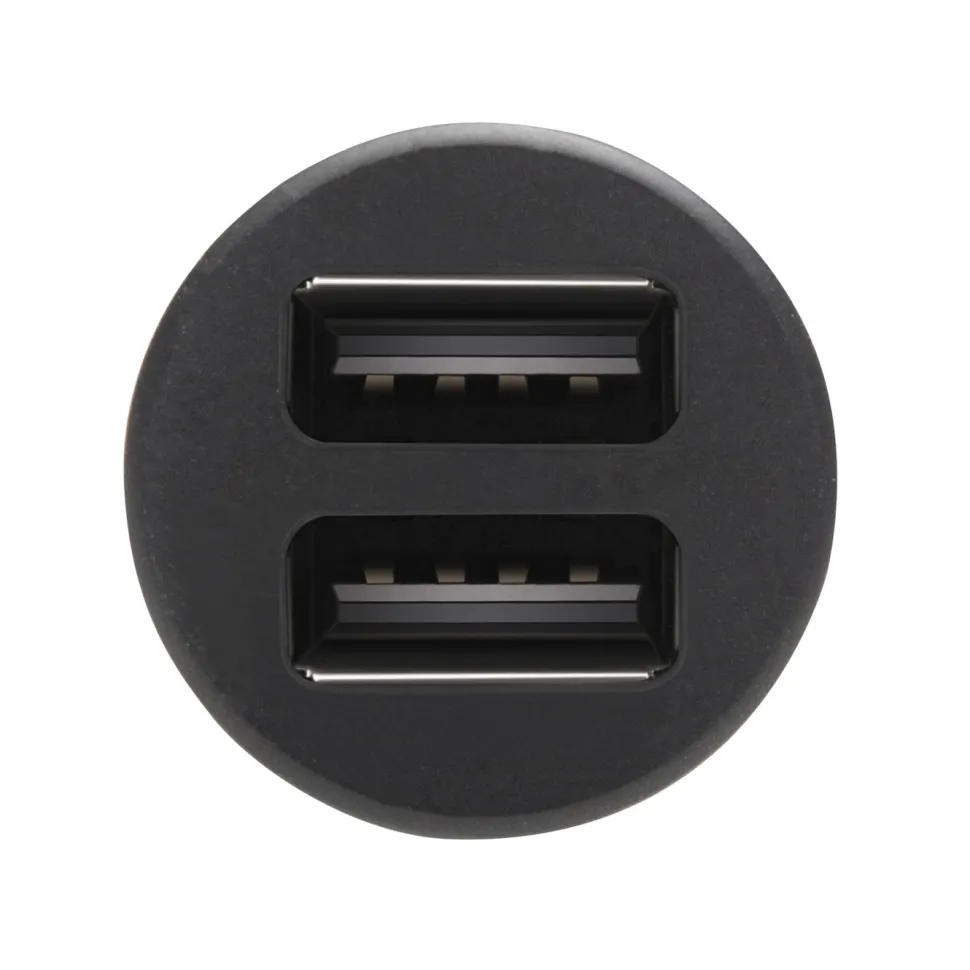 Linocell USB-billaddare med dubbla USB-portar 4,8 A Svart