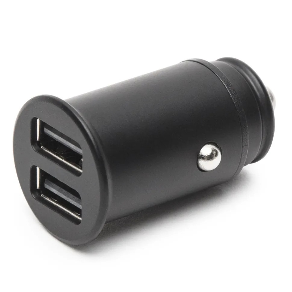 Linocell USB-billaddare med dubbla USB-portar 4,8 A Svart