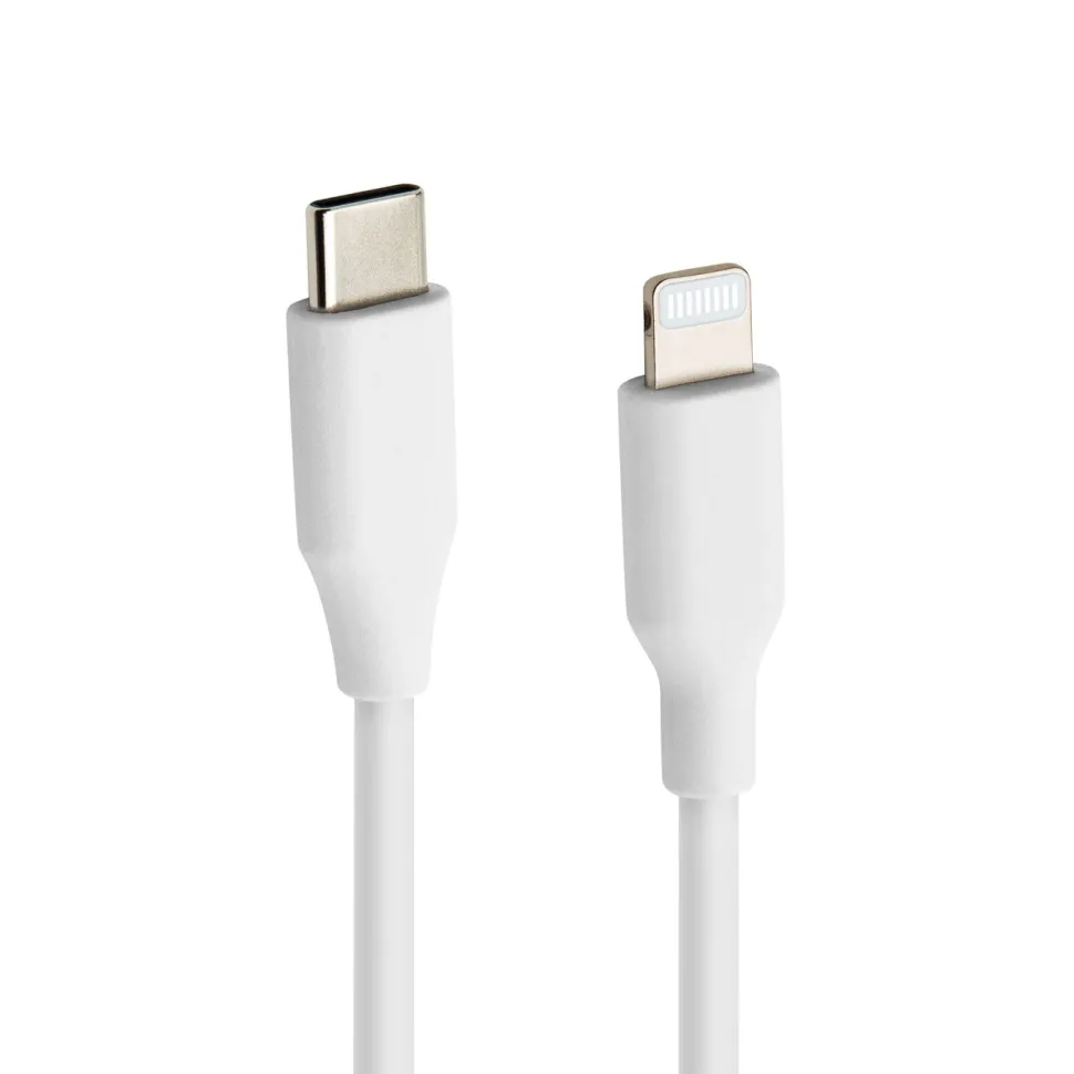 Linocell USB-C till Lightning-kabel Vit 2 m