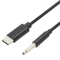 Linocell USB-C till 3,5 mm-kabel 1 m Svart