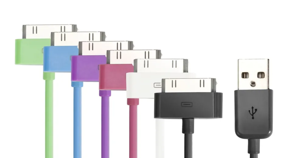 Linocell USB-kabel för iPhone 30-pin Vit 1 m