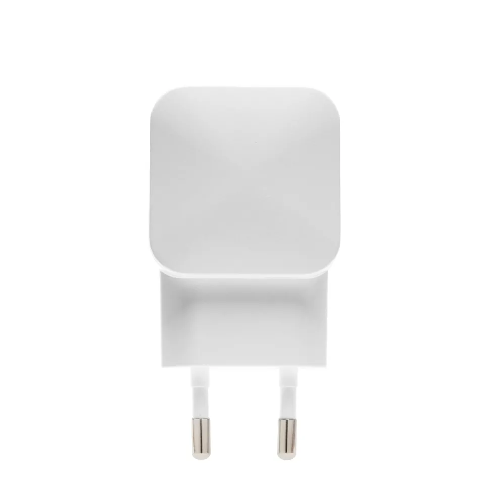 Linocell USB-laddare med Micro-USB-kabel 2,4 A Vit